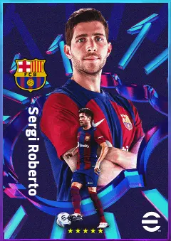 Sergi Roberto eFootball 2026 player card, 80 OVR RB