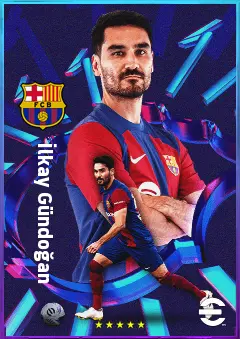 İlkay Gündoğan eFootball 2026 player card, 84 OVR CMF
