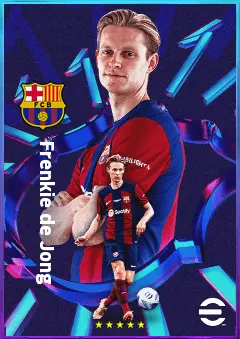 Frenkie de Jong eFootball 2026 player card, 84 OVR CMF