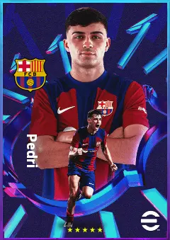 Pedri eFootball 2026 player card, 84 OVR CMF