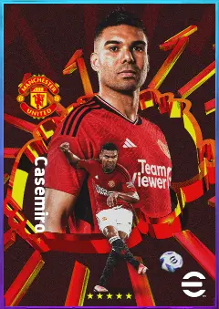 Casemiro eFootball 2026 player card, 85 OVR DMF