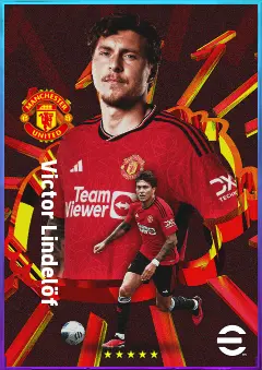 Victor Lindelöf eFootball 2026 player card, 81 OVR CB