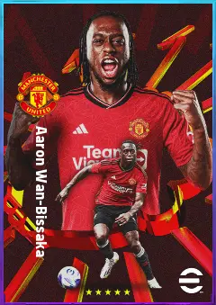 Aaron Wan-Bissaka eFootball 2026 player card, 81 OVR RB