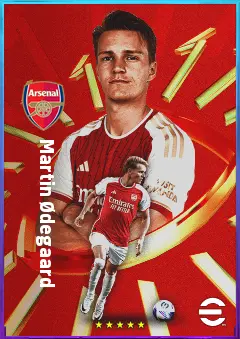 Martin Ødegaard eFootball 2026 player card, 85 OVR CMF