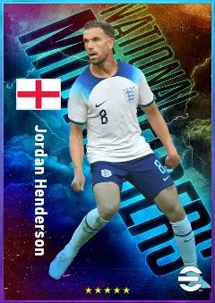 Jordan Henderson eFootball 2026 player card, 80 OVR CMF
