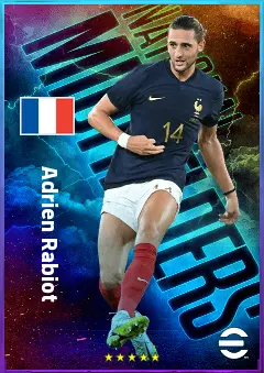 Adrien Rabiot eFootball 2026 player card, 82 OVR CMF