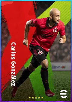 Carlos González eFootball 2026 player card, 78 OVR CF