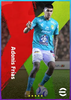 Adonis Frías eFootball 2026 player card, 80 OVR CB