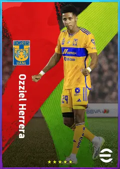 Ozziel Herrera eFootball 2026 player card, 79 OVR RWF