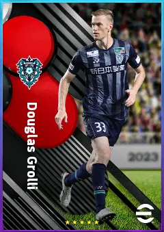 Douglas Grolli eFootball 2026 player card, 76 OVR CB