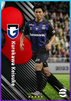 Kurokawa Keisuke eFootball 2026 player card, 76 OVR LB