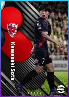 Kawasaki Sota eFootball 2026 player card, 78 OVR DMF