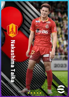 Nakashima Taika eFootball 2026 player card, 76 OVR CF