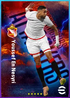 Youssef En Nesyri eFootball 2026 player card, 82 OVR CF