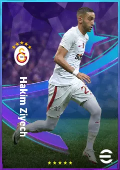Hakim Ziyech eFootball 2026 player card, 80 OVR AMF