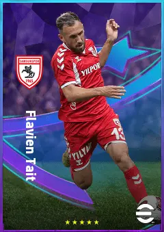 Flavien Tait eFootball 2026 player card, 80 OVR CMF