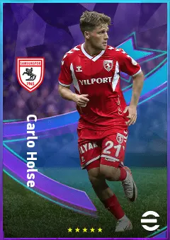 Carlo Holse eFootball 2026 player card, 78 OVR RWF