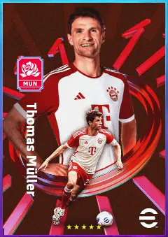 Thomas Müller eFootball 2026 player card, 82 OVR SS