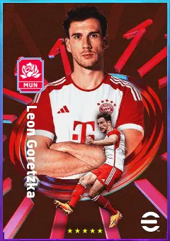 Leon Goretzka eFootball 2026 player card, 82 OVR CMF