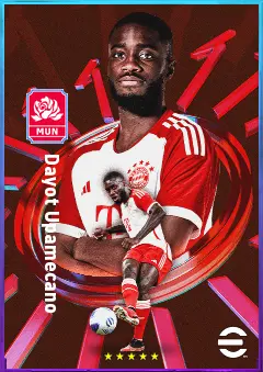 Dayot Upamecano eFootball 2026 player card, 84 OVR CB