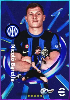 Nicolò Barella eFootball 2026 player card, 84 OVR CMF