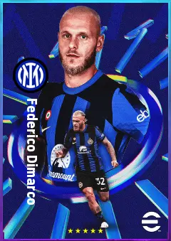Federico Dimarco eFootball 2026 player card, 82 OVR LB