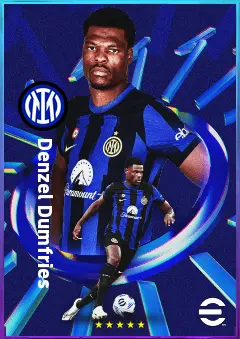 Denzel Dumfries eFootball 2026 player card, 81 OVR RB