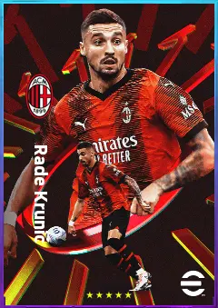 Rade Krunić eFootball 2026 player card, 80 OVR CMF