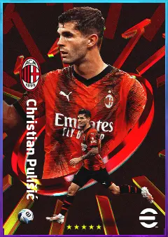 Christian Pulišić eFootball 2026 player card, 82 OVR LWF