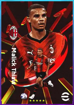 Malick Thiaw eFootball 2026 player card, 82 OVR CB