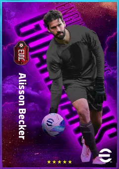 Alisson Becker eFootball 2026 player card, 84 OVR GK