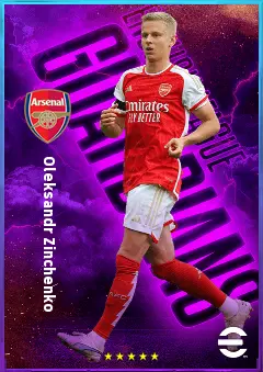 Oleksandr Zinchenko eFootball 2026 player card, 83 OVR LB
