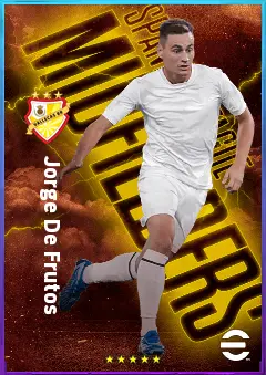 Jorge De Frutos eFootball 2026 player card, 81 OVR RMF
