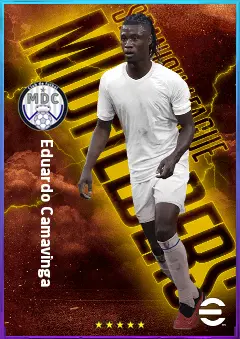 Eduardo Camavinga eFootball 2026 player card, 83 OVR CMF