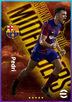 Pedri eFootball 2026 player card, 84 OVR CMF