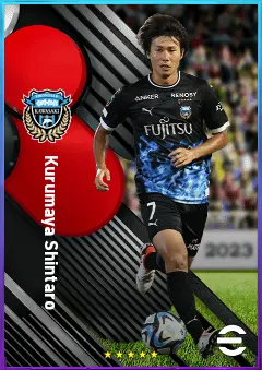 Kurumaya Shintaro eFootball 2026 player card, 76 OVR CB