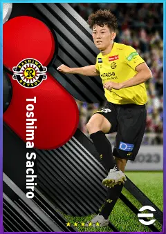 Toshima Sachiro eFootball 2026 player card, 75 OVR CMF