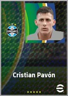 Cristian Pavón eFootball 2026 player card, 73 OVR RWF