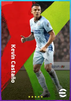 Kevin Castaño eFootball 2026 player card, 77 OVR DMF