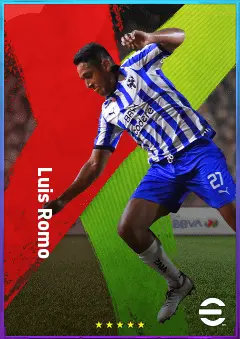 Luis Romo eFootball 2026 player card, 80 OVR DMF