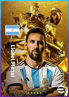 Lionel Messi eFootball 2026 player card, 85 OVR SS