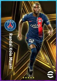 Randal Kolo Muani eFootball 2026 player card, 83 OVR CF