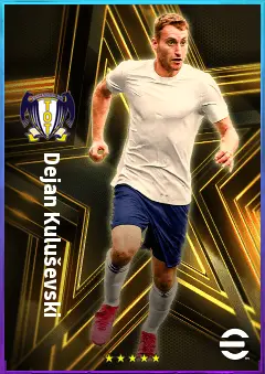 Dejan Kuluševski eFootball 2026 player card, 83 OVR RWF