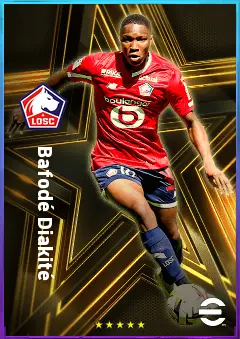 Bafodé Diakité eFootball 2026 player card, 80 OVR RB