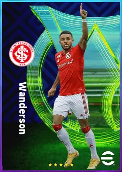 Wanderson eFootball 2026 player card, 80 OVR RWF