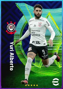 Yuri Alberto eFootball 2026 player card, 80 OVR CF