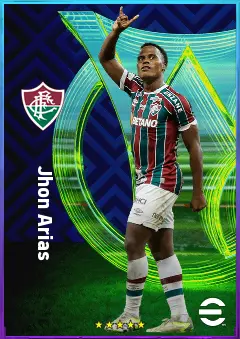 Jhon Arias eFootball 2026 player card, 81 OVR LMF