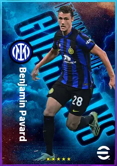 Benjamin Pavard eFootball 2026 player card, 82 OVR RB