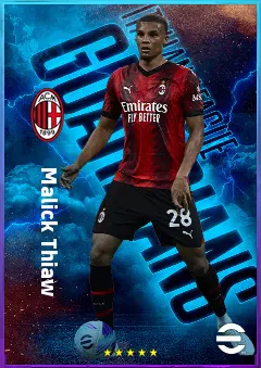 Malick Thiaw eFootball 2026 player card, 82 OVR CB