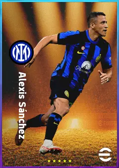 Alexis Sánchez eFootball 2026 player card, 81 OVR CF